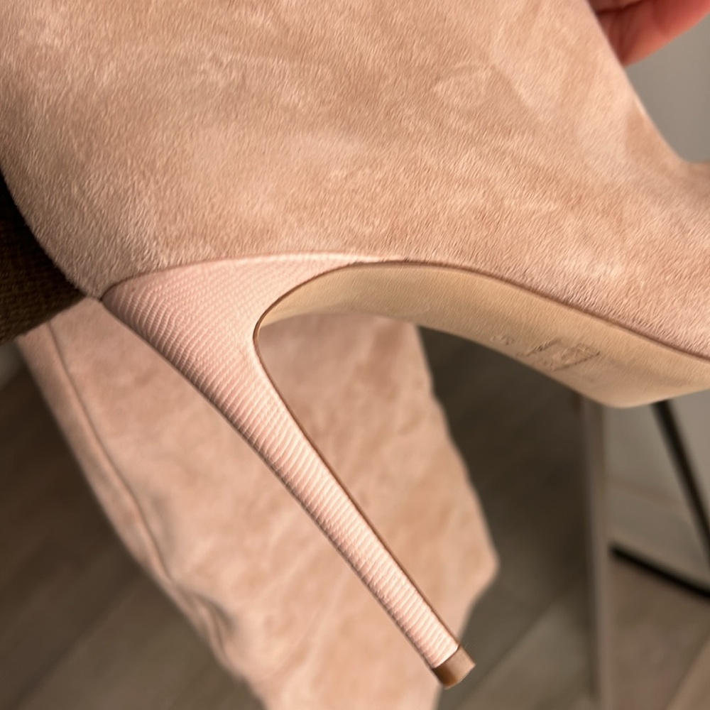 BNIB Paris Texas Over the Knee Stiletto Calf Suede Boots $1,100 Retail